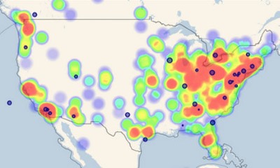 Example heat map analysis